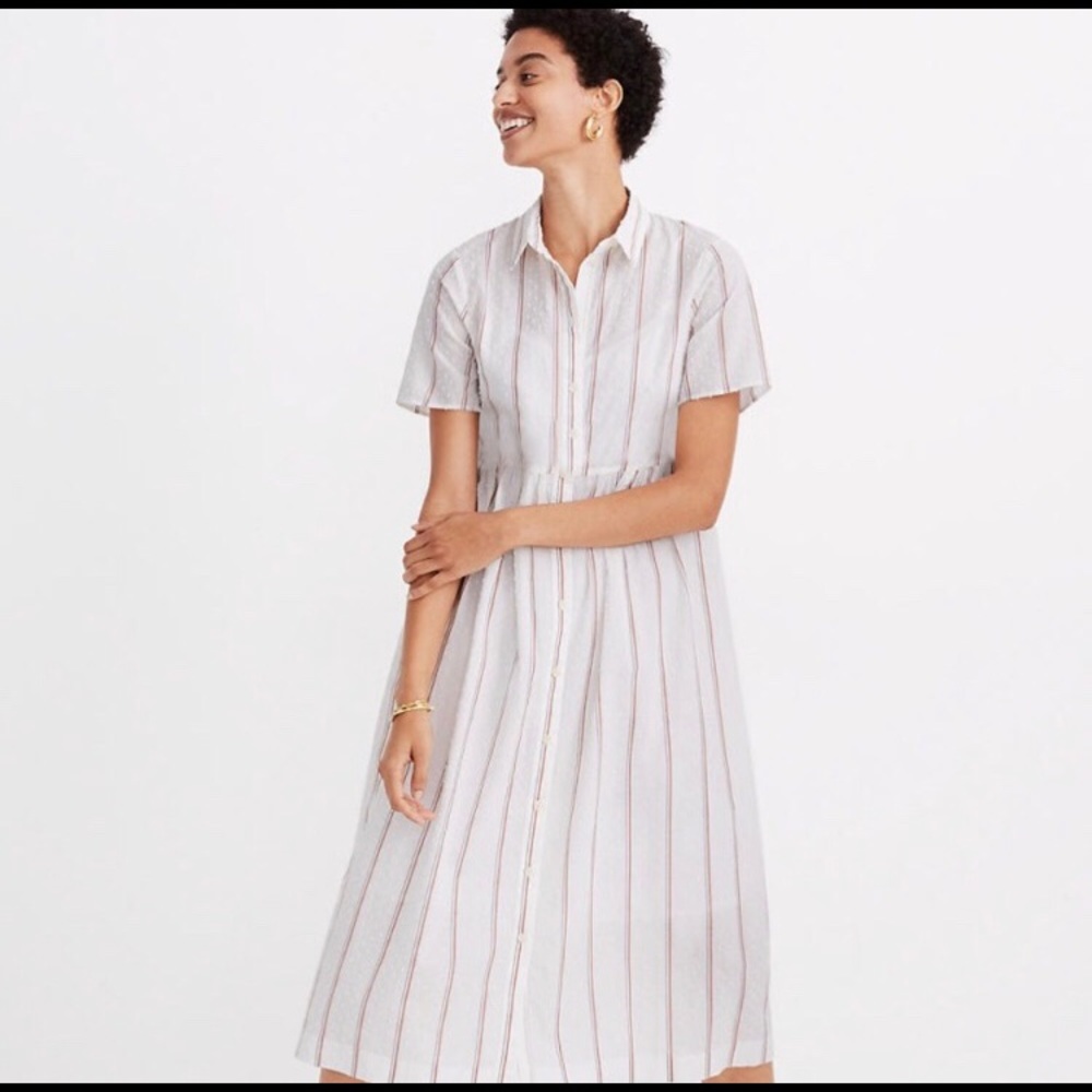 NWT madewell stripes midi dress